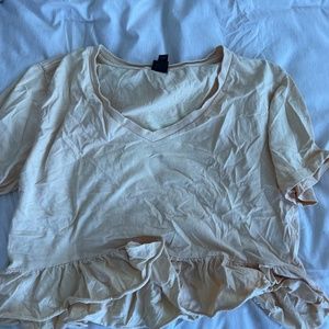 Target Wild Fable light Orange Flowy Tee